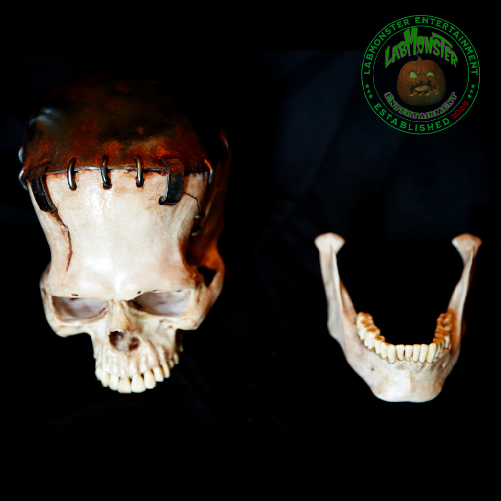 Life-Size Frankensetin Monster Skull Replica