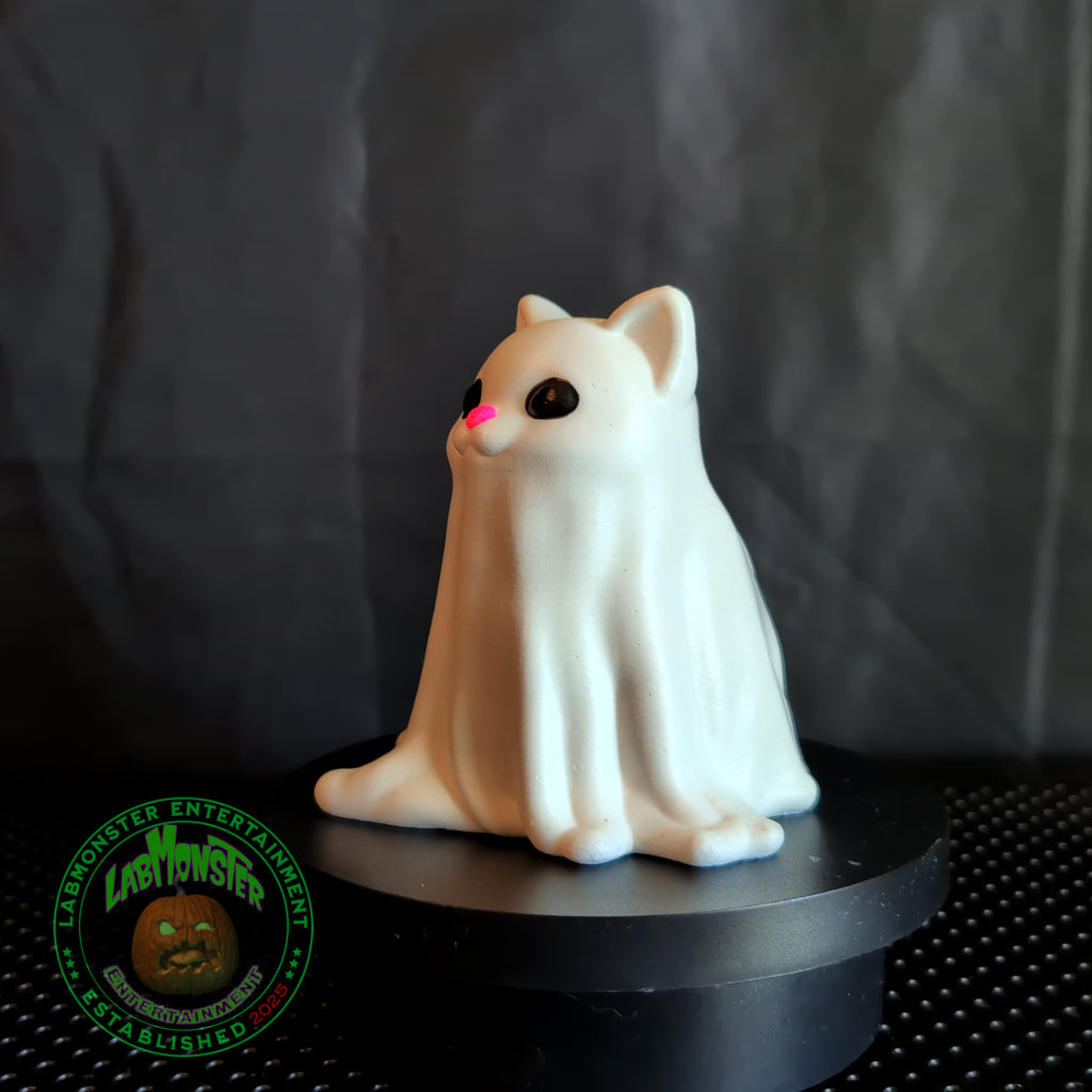 Adorable Ghost Kitty for Halloween Home Decor