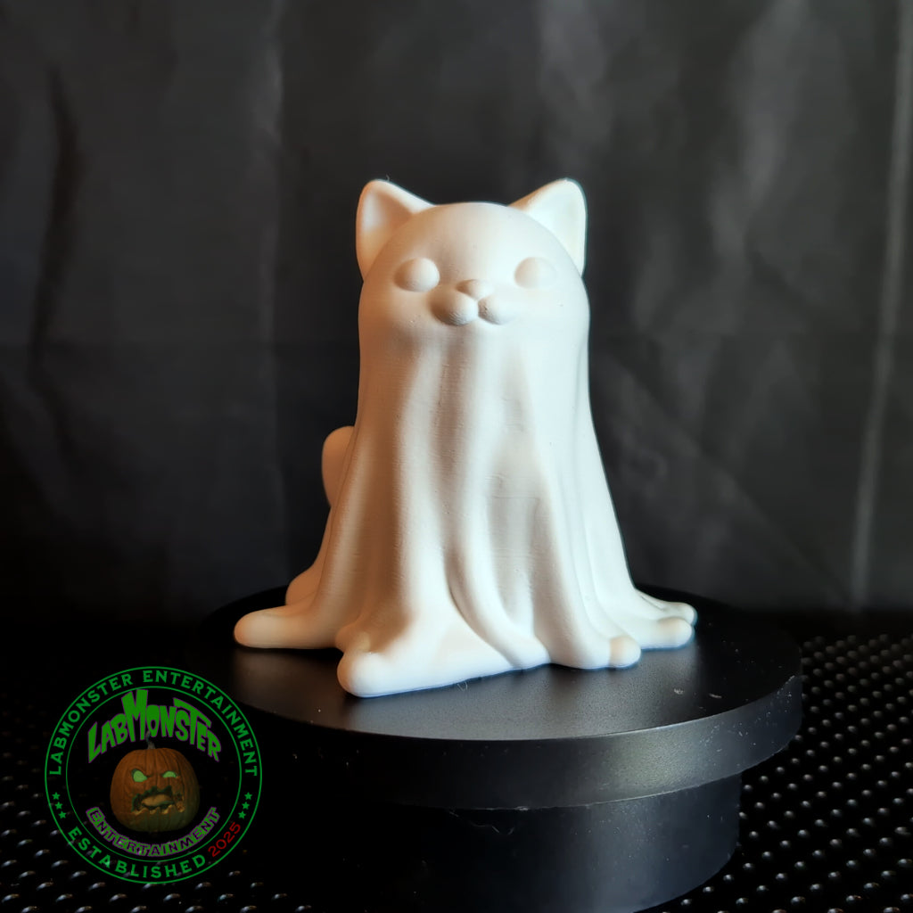 Adorable Ghost Kitty for Halloween Home Decor