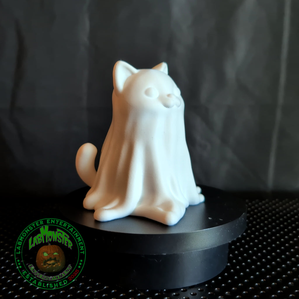 Adorable Ghost Kitty for Halloween Home Decor