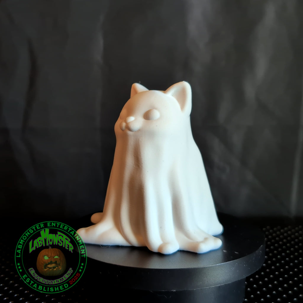 Adorable Ghost Kitty for Halloween Home Decor