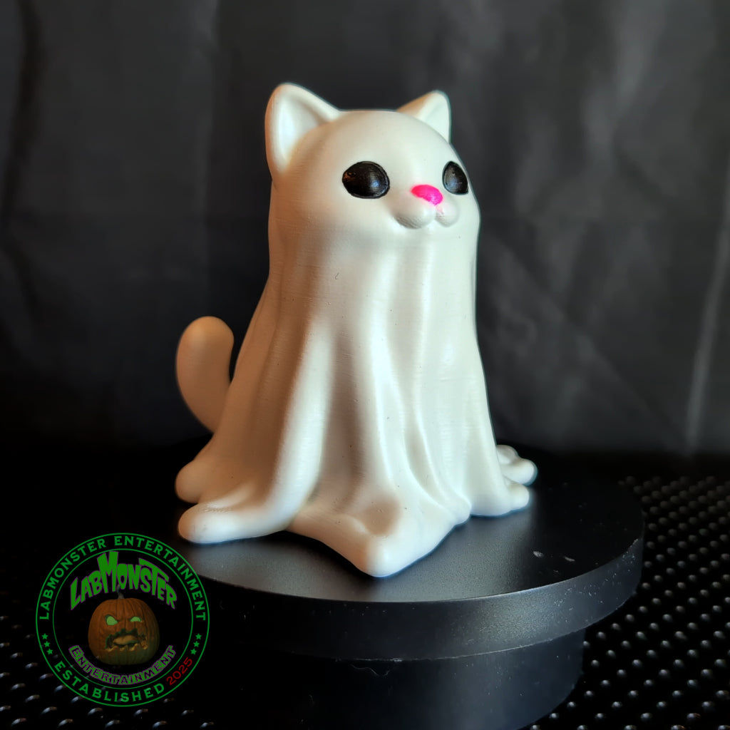 Adorable Ghost Kitty for Halloween Home Decor