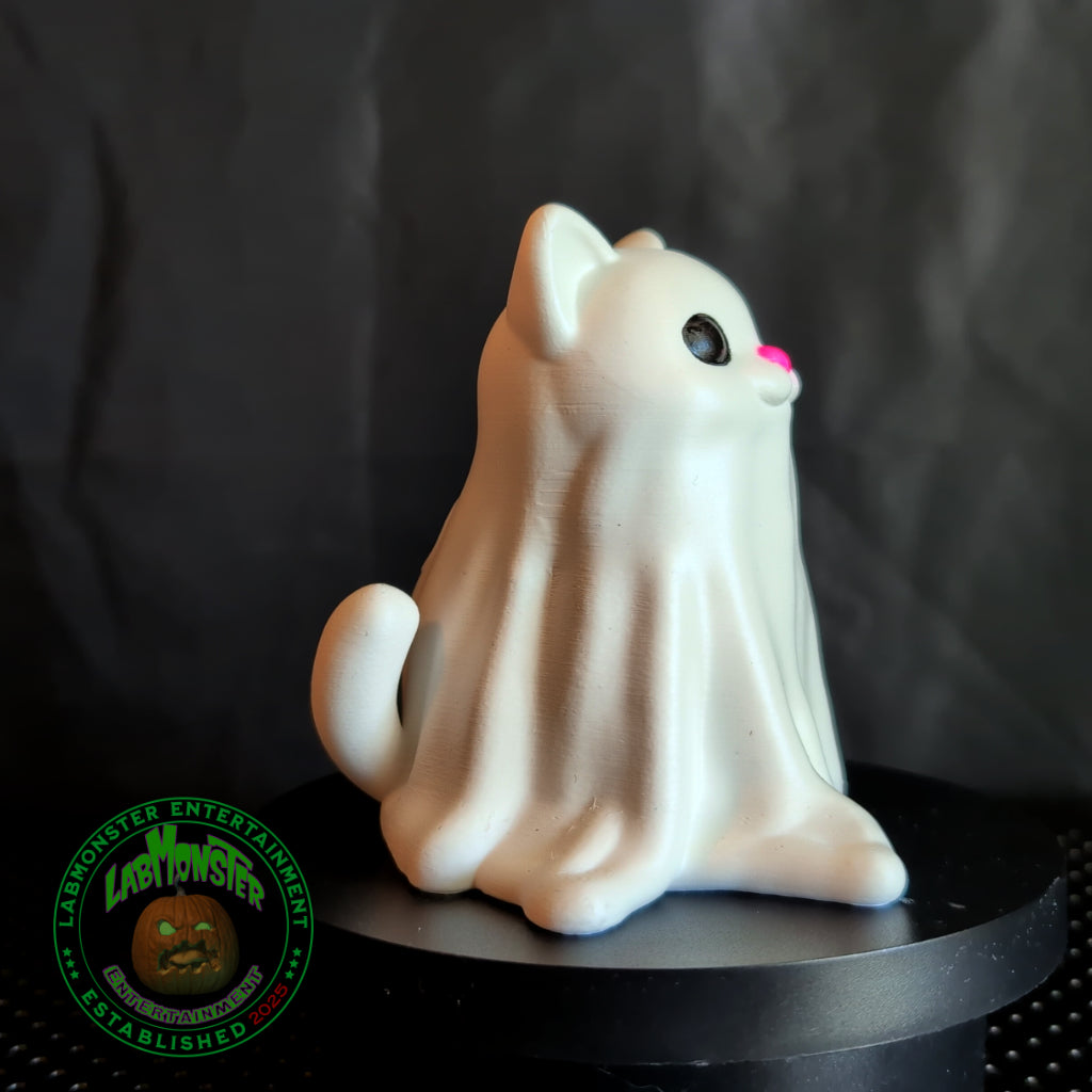 Adorable Ghost Kitty for Halloween Home Decor