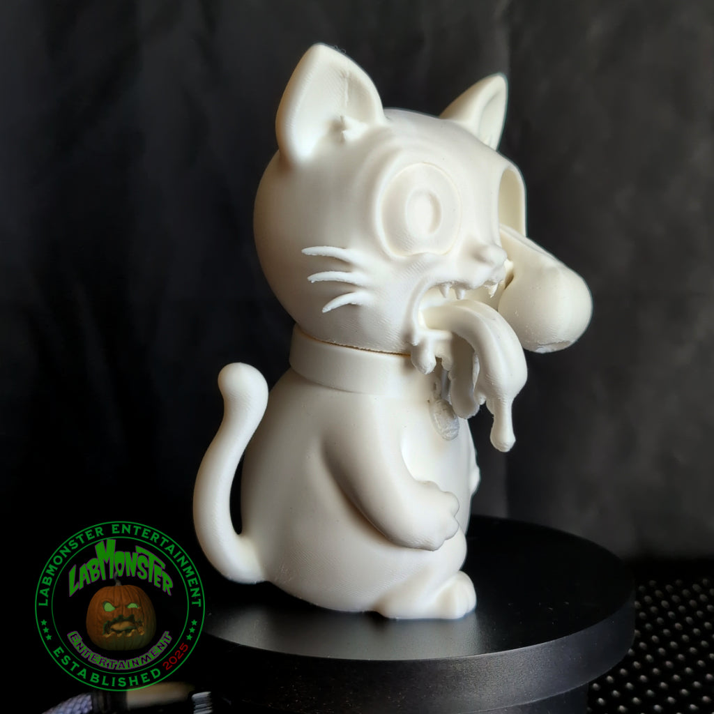 Adorable Zombie Kitty for Halloween Home Decor