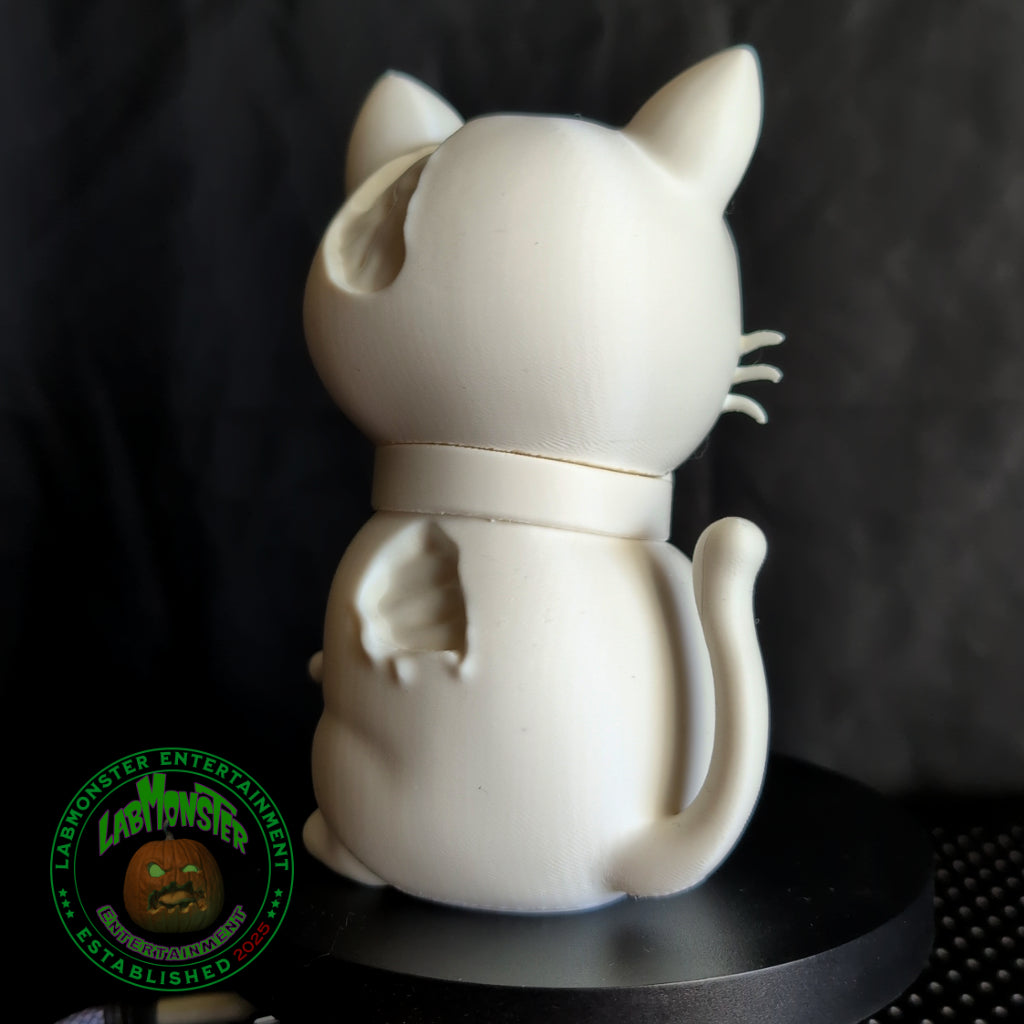 Adorable Zombie Kitty for Halloween Home Decor