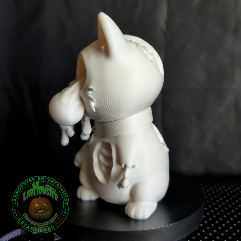 Adorable Zombie Kitty for Halloween Home Decor
