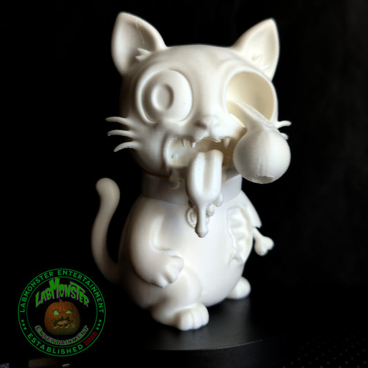 Adorable Zombie Kitty for Halloween Home Decor