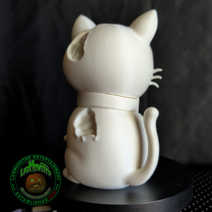 Adorable Zombie Kitty for Halloween Home Decor