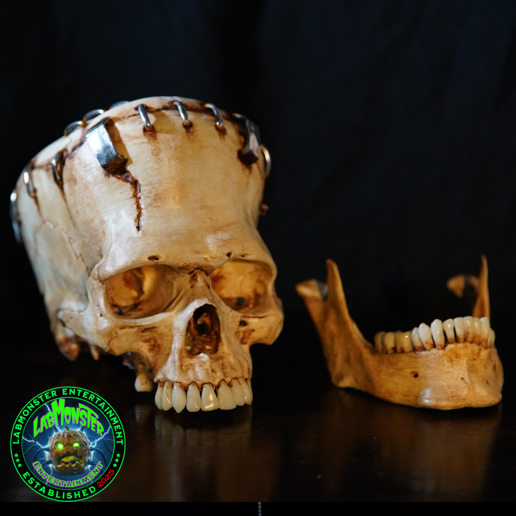 Life-Size Frankensetin Monster Skull Replica
