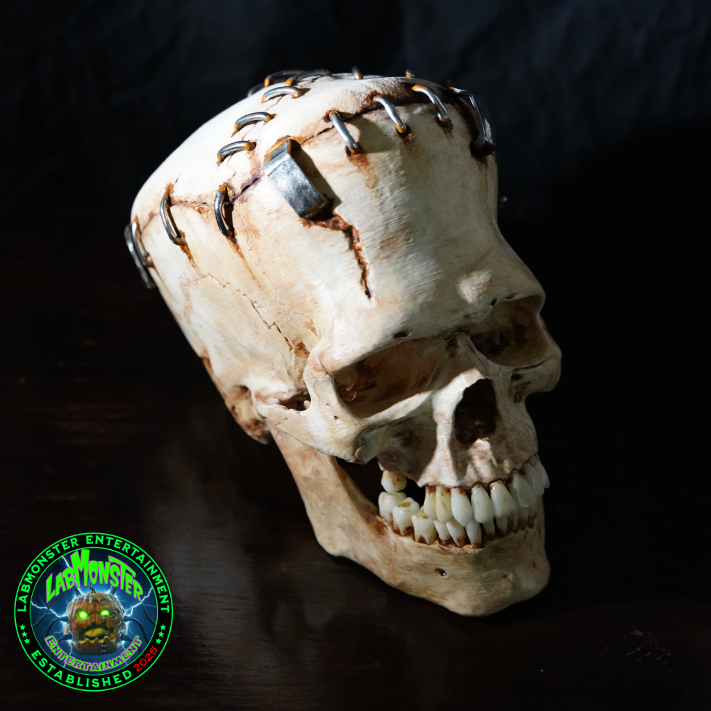 Life-Size Frankensetin Monster Skull Replica