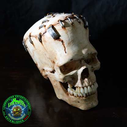 Life-Size Frankensetin Monster Skull Replica