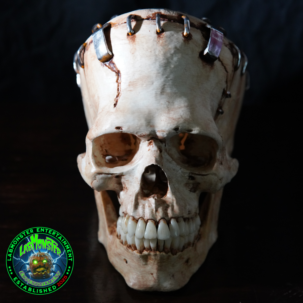 Life-Size Frankensetin Monster Skull Replica