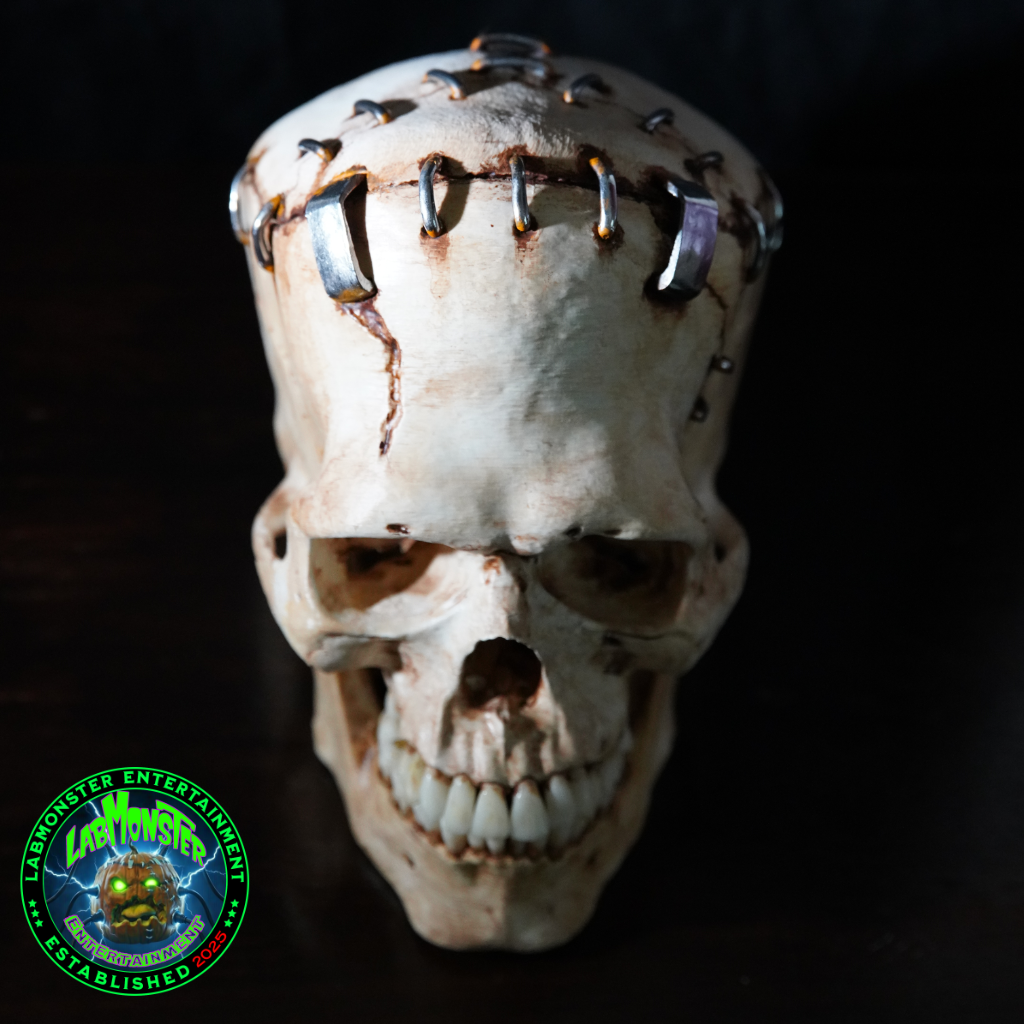 Life-Size Frankensetin Monster Skull Replica