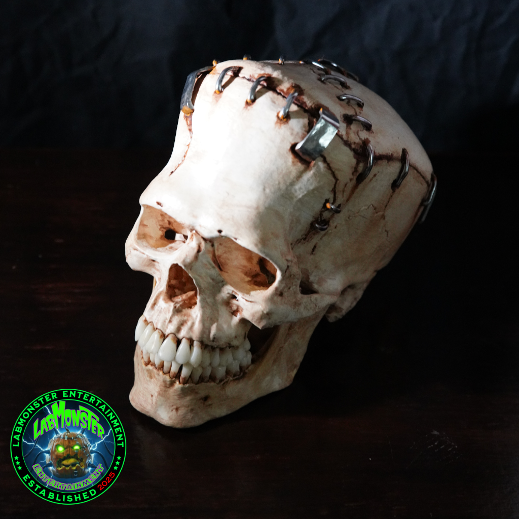 Life-Size Frankensetin Monster Skull Replica