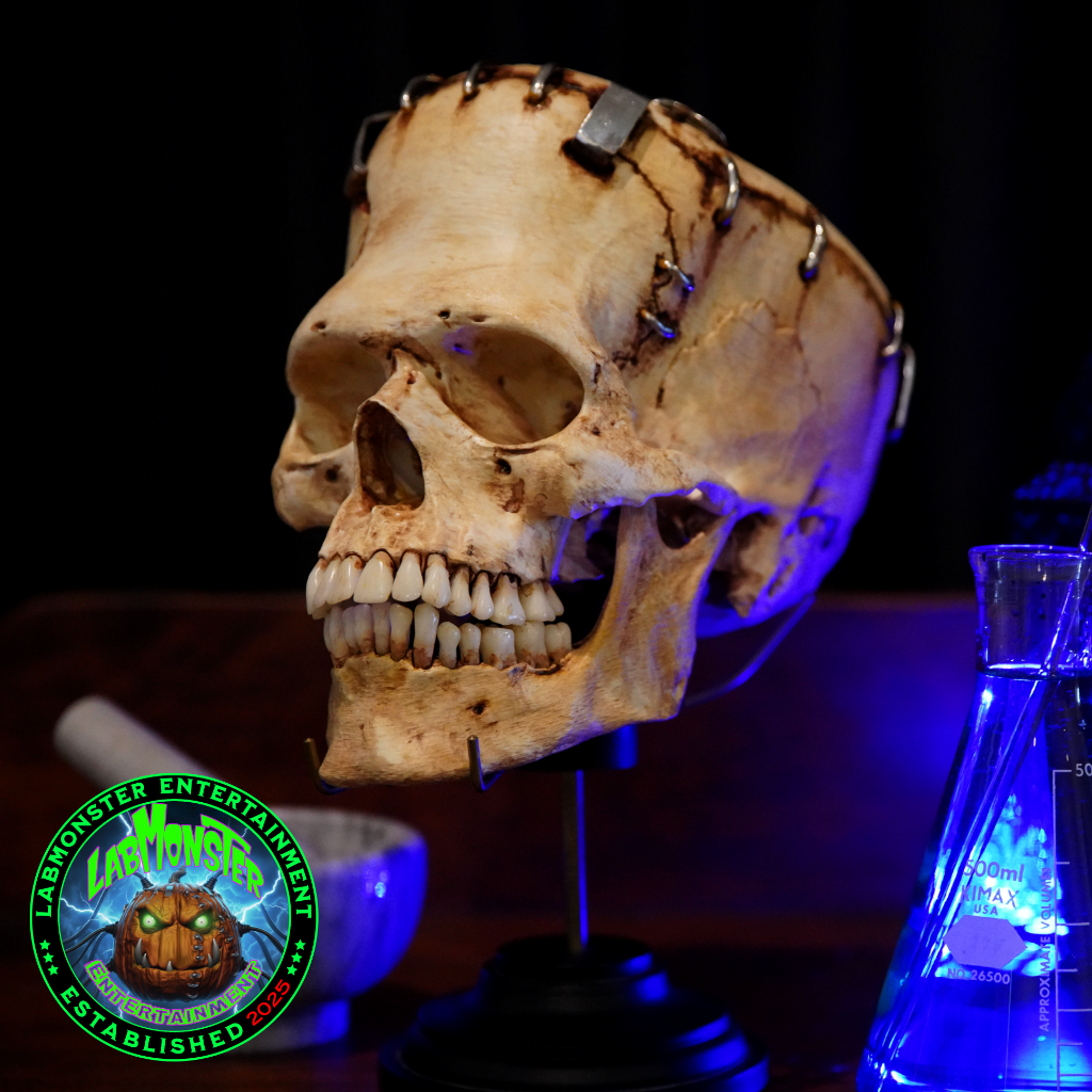 Life-Size Frankensetin Monster Skull Replica